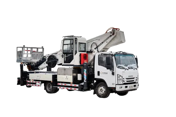 Автовышка WANBANG GKS40 на шасси ISUZU 4Х2 дв 139kw высота подъёма 40м