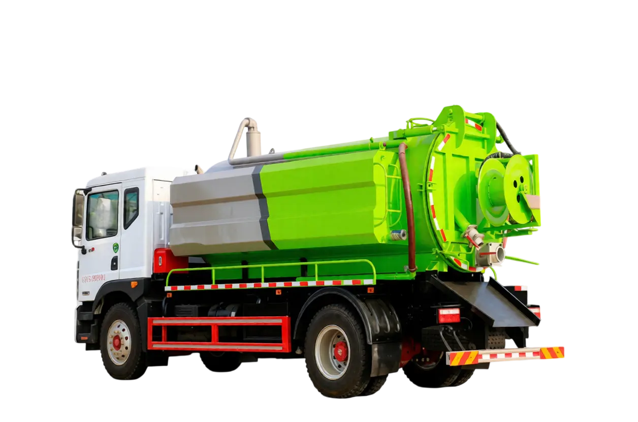 Илосос с размывом (каналопромывочная машина) на шасси ISUZU 4x2 дв. 151kw бочка для сточных вод 8м³ чистой воды 4м³ насос SK-15 ПДУ рукав 100м угол 45% лист нержавейки мойка