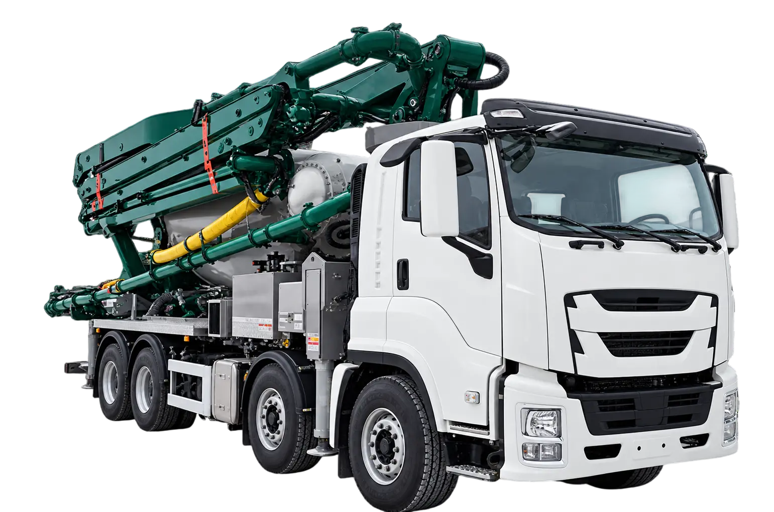 Автобетоносмеситель на шасси ISUZU 8x4 дв 309 Kw, бочка 9м3 с распределительной стрелой 33м и насосом