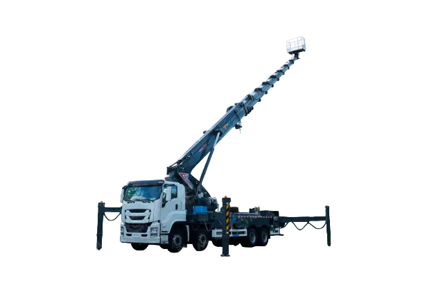 Автовышка Qingling на шасси ISUZU 8Х4 дв 221kw высота подъёма 70м гп корзины 200кг