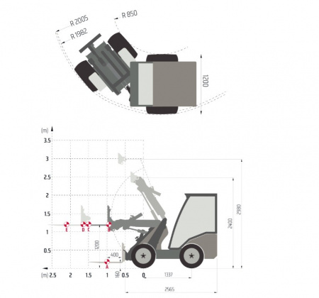 Мини-погрузчик Cast Loaders 825D без кабины купить c быстрой доставкой от компании Motorium в Уфе