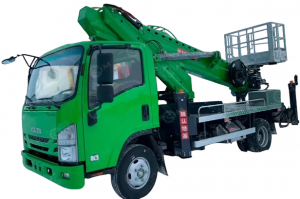 Автовышка WANBANG GKS24 на шасси ISUZU 4Х2 дв 96Kw. высота подъёма 24м гп 200кг рабочая площадка 3000×1000×1200мм