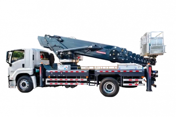 Автовышка на шасси ISUZU 4Х2 дв 221Kw. высота подъёма 55м