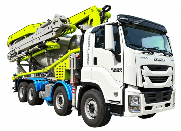 Автобетоносмеситель на шасси ISUZU 8x4 дв 309 Kw, бочка 9м3 с распределительной стрелой 32м и насосом