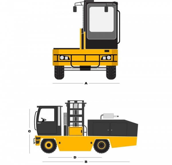 Дизельный вилочный погрузчик ZAUBERG BP60-X