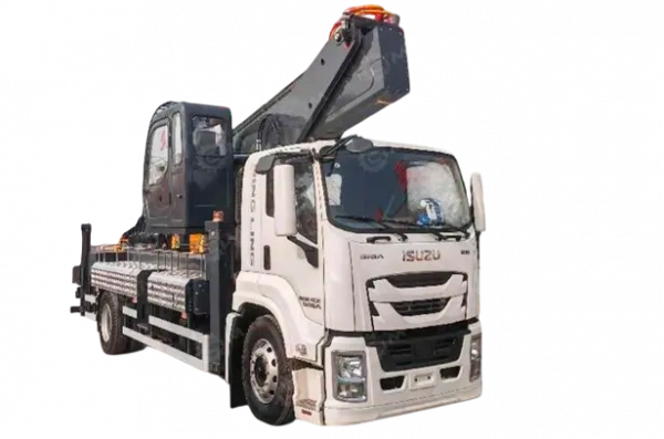 Автовышка на шасси ISUZU 4Х2 дв 151Kw высота подъёма 42м (со спальником)