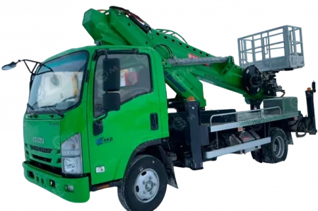 Автовышка WANBANG GKS28M на шасси ISUZU 4Х2 дв 88kw объём 3л, высота подъёма 28м купить c быстрой доставкой от компании Motorium в Уфе